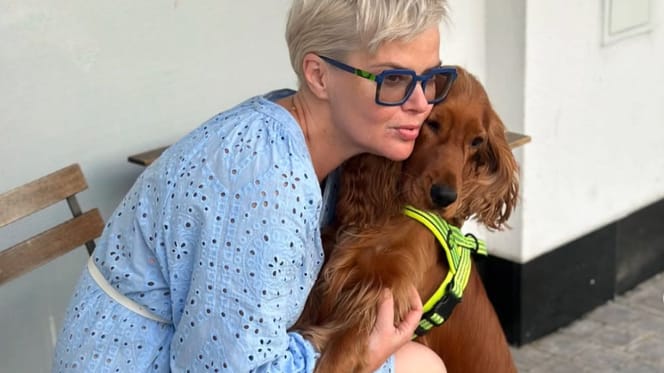 Monika Richardson mit Hund