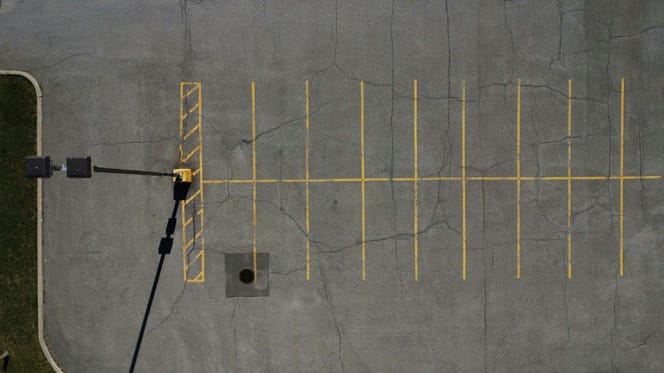 Parking d'un refuge