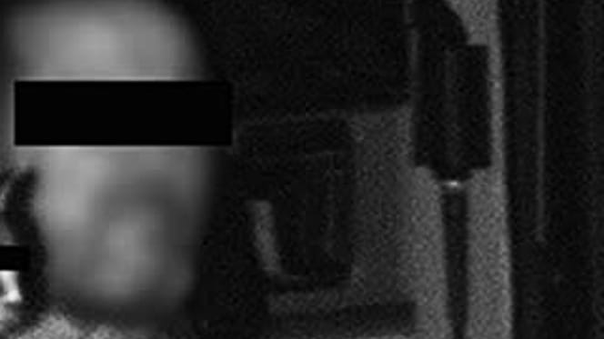 Speed camera photo of a lorry driver