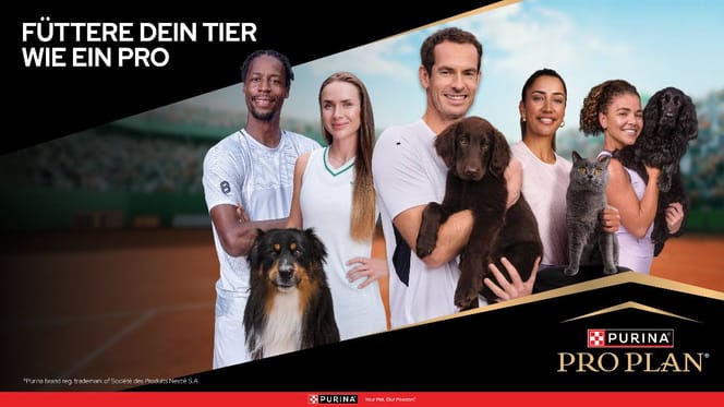 PURINA PRO PLAN® ist offizieller Tiernahrungspartner der ATP Tour