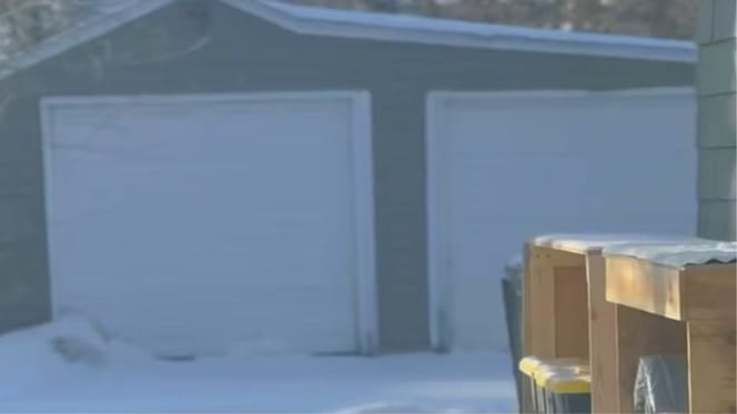 Quartier dans la neige