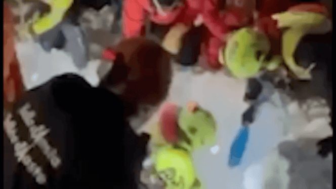 salvataggio sotto la neve