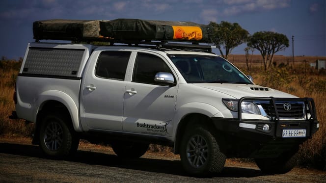 Samochód zapakowany na wycieczkę