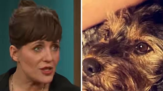 Sarah Kuttner und Hündin Penny