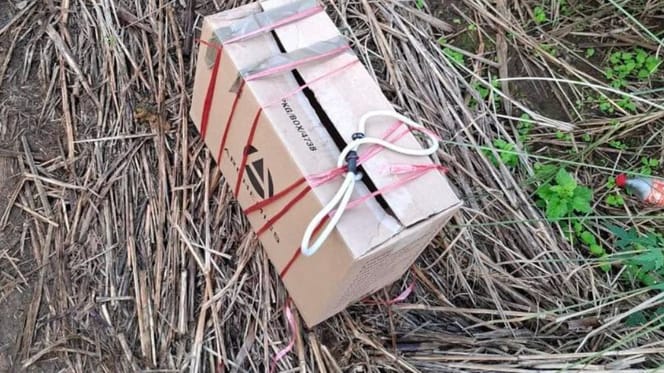 Una caja de cartón