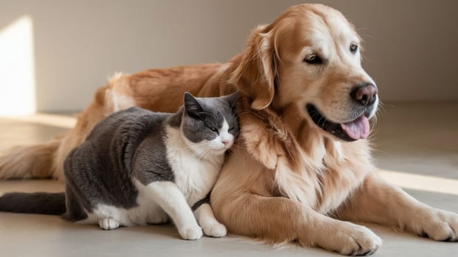 Un chien et chat