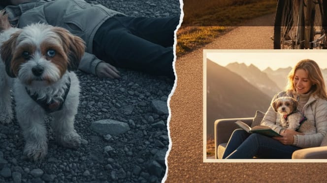 Un chien maltipoo qui a sauvé son humaine