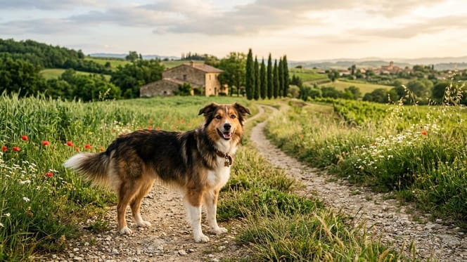 un chien perdu