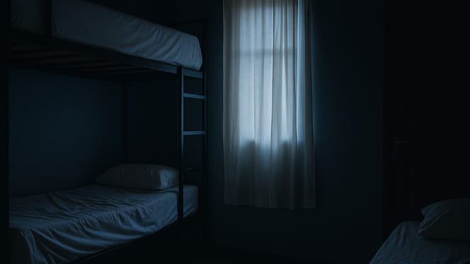 Una habitación en plena noche
