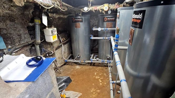 Une chaufferie dans un immeuble