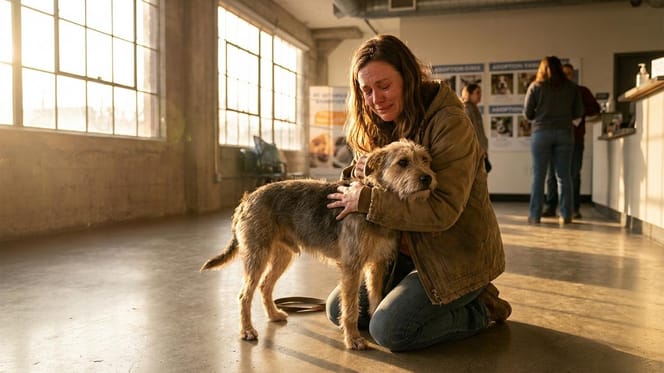 Une femme et son chien