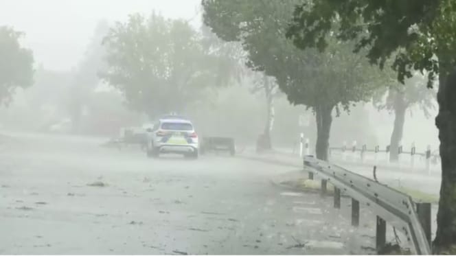 Unwetter in Nürnburg