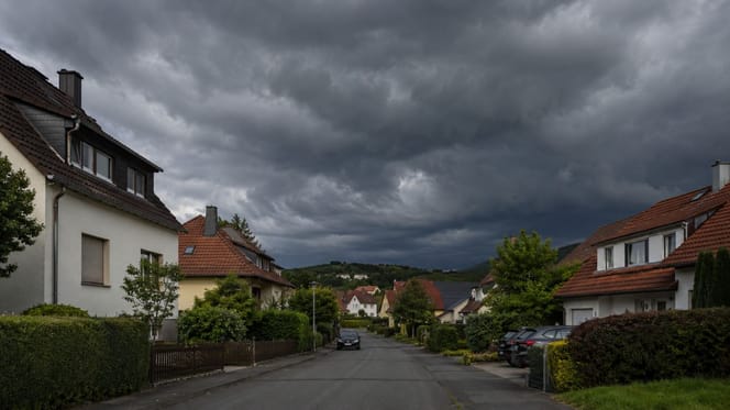 Wohngegend in einer Kleinstadt