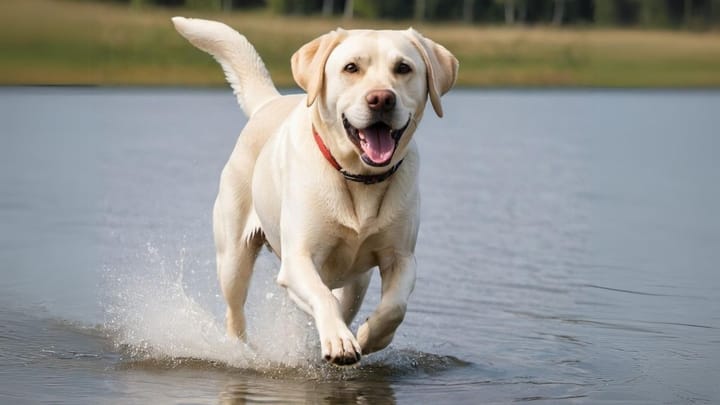Photo : chien adulte de race Labrador Retriever