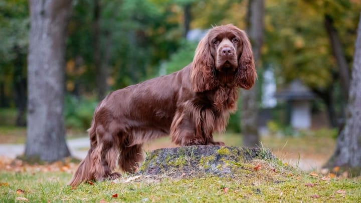 Zdjęcie: dorosły pies rasa Sussex spaniel