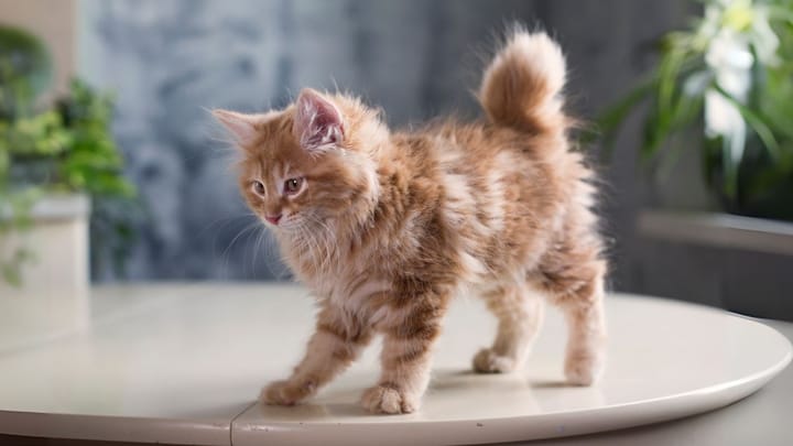 Foto: gatto adulto di razza Kurilian Bobtail