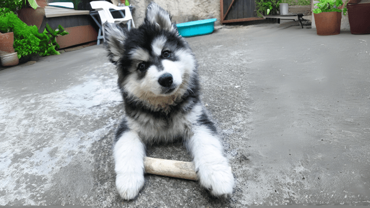 Photo : chien adulte de race Samsky