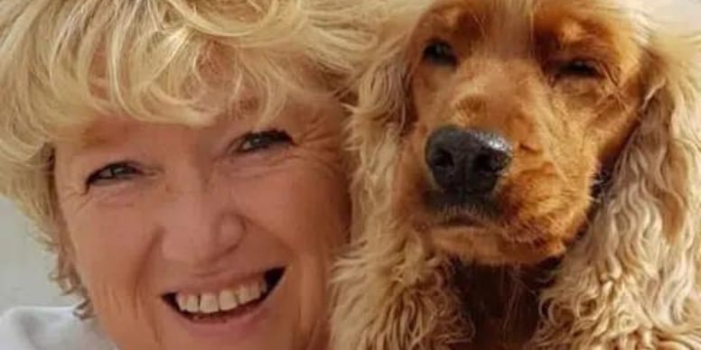 fabienne paques con una perra llamada lara 2019