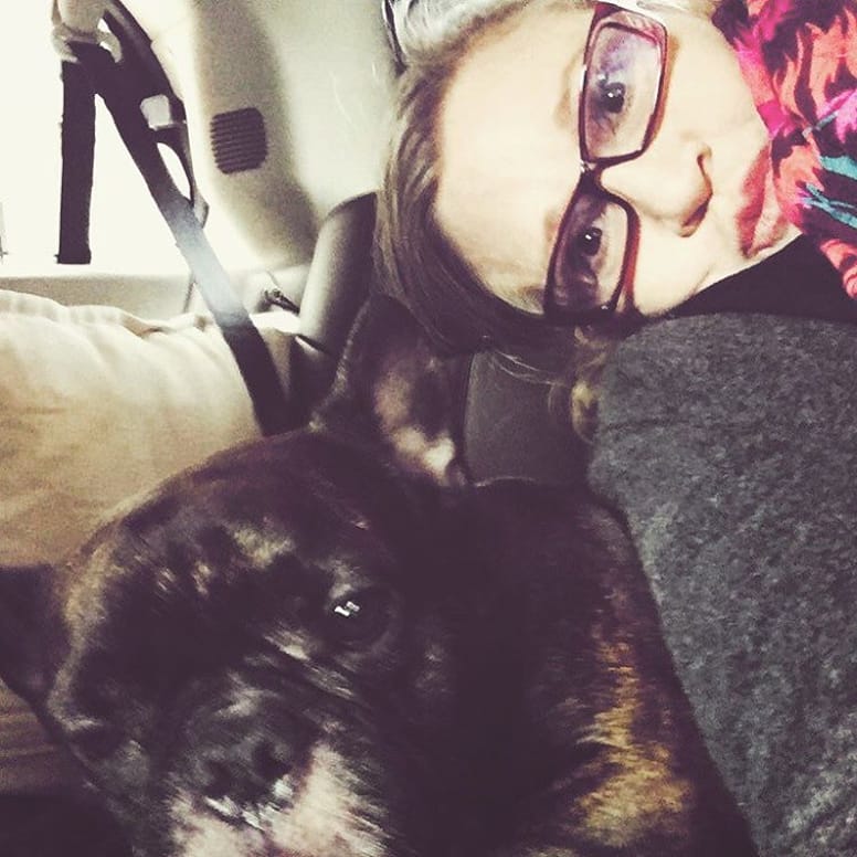 Carrie Fisher et son chien Gary