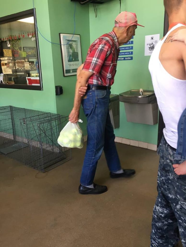 vieil homme sac