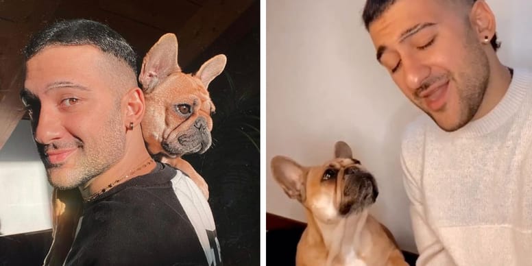 Roccuzzo canta una canzone la sua Bulldog francese reagisce così (Video)