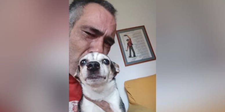 Gonzalo se rompe en TikTok al despedirse de Gordi, su perro de 15 años