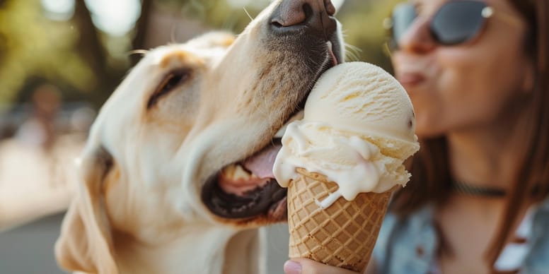 Dürfen Hunde Eis essen?