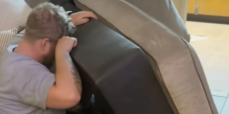 Elle vend son canapé : une petite créature terrorisée y était coincée depuis plusieurs jours