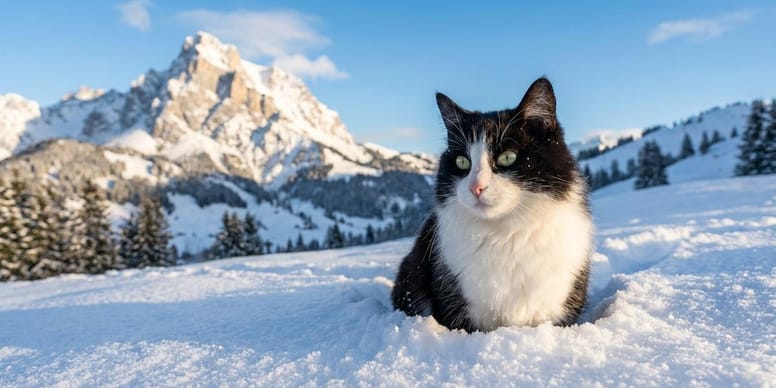 Quand un chat guide ses humains vers la sécurité en montagne