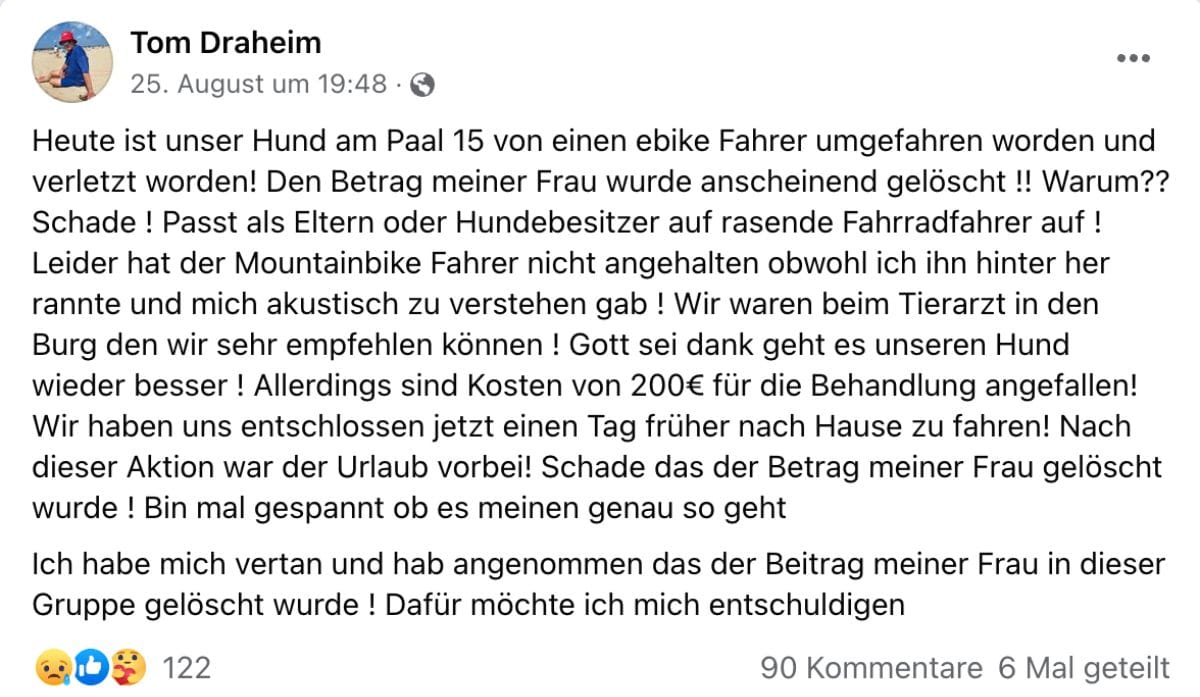 Post Facebook Texel
