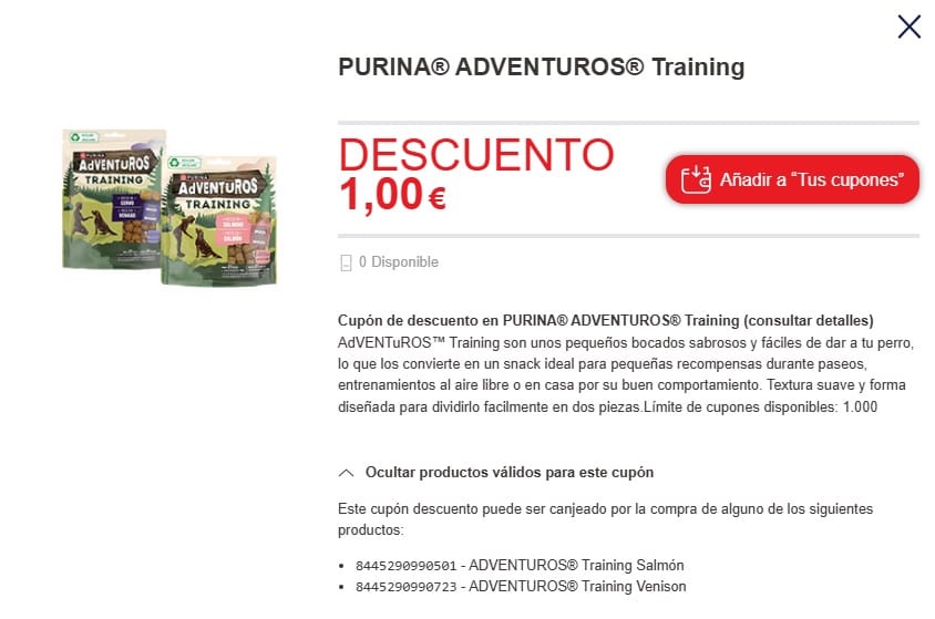 cupon-descuento-purina-adventuros-training