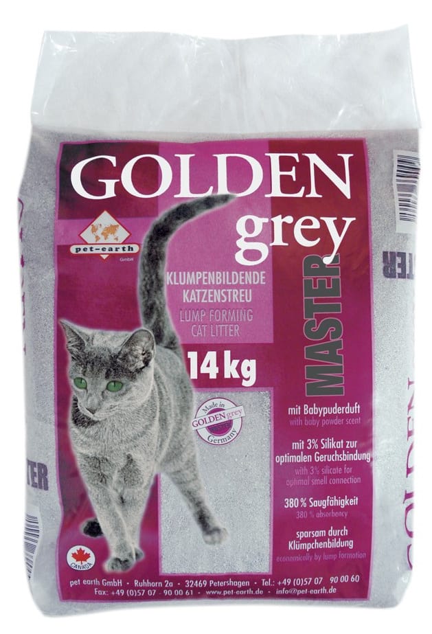 litière pour chat golden grey master