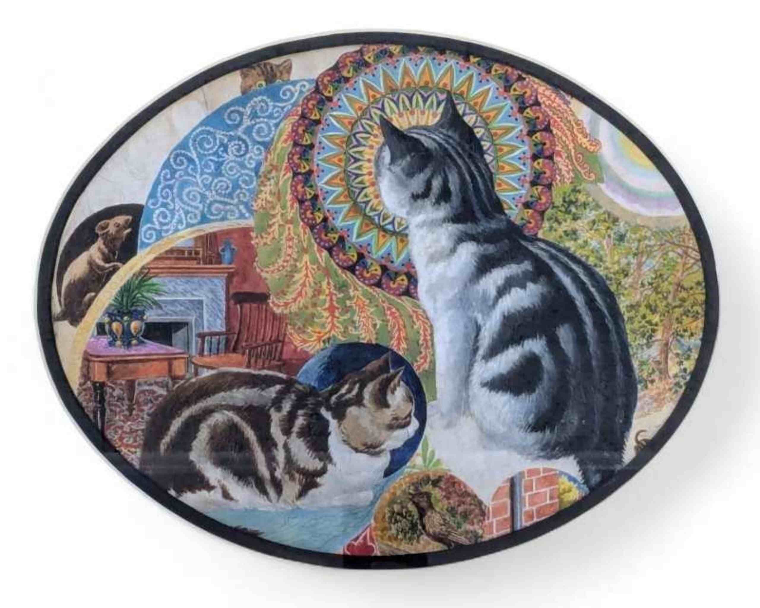 "Psychedelische Katzen" von Louis Wain