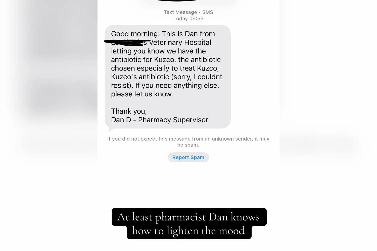 Virale SMS vom Tierarzt-Apotheker