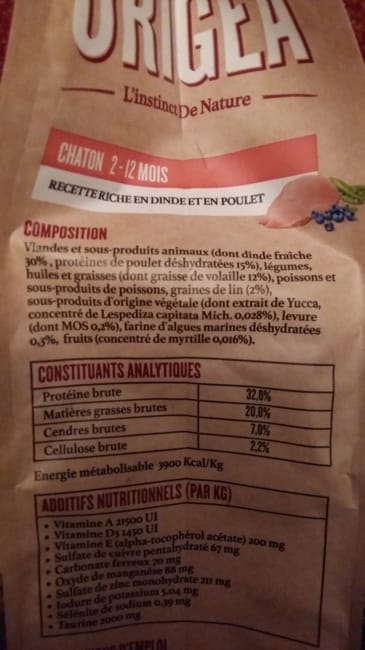 Croquettes Origéa