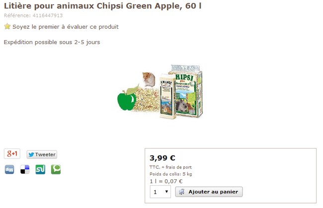 La litière Chipsi Green Apple ?
