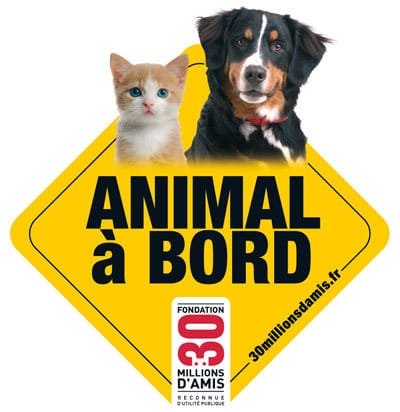 Autocollant "animaux à bord"