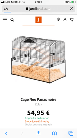 Cage hamster