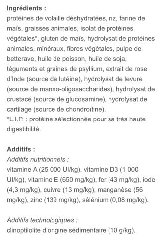 Avis sur croquette Royal canin Life energy trail 4300