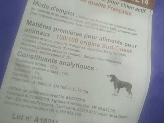 Comparatif croquette chien