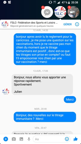 Canicross prise de contact avec la FSLC