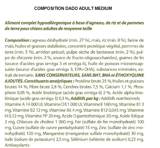 Croquettes DADO ou ANDRE D'ARTAGNAC ?