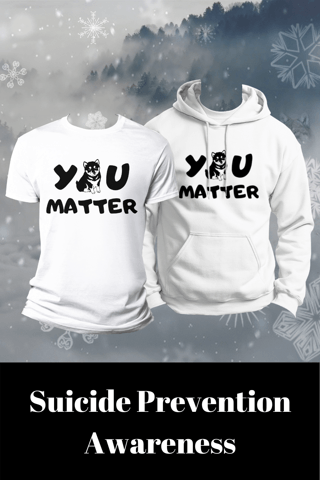 I designed a husky shirt for suicide prevention month