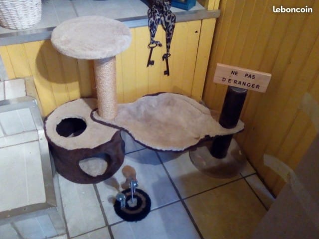 Arbre à chat et lapin
