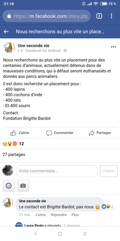 Urgence pour des centaines de rongeur.