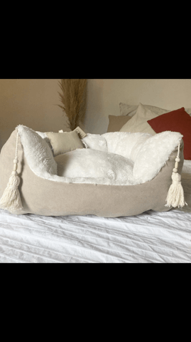 Panière chat en tissu doudou