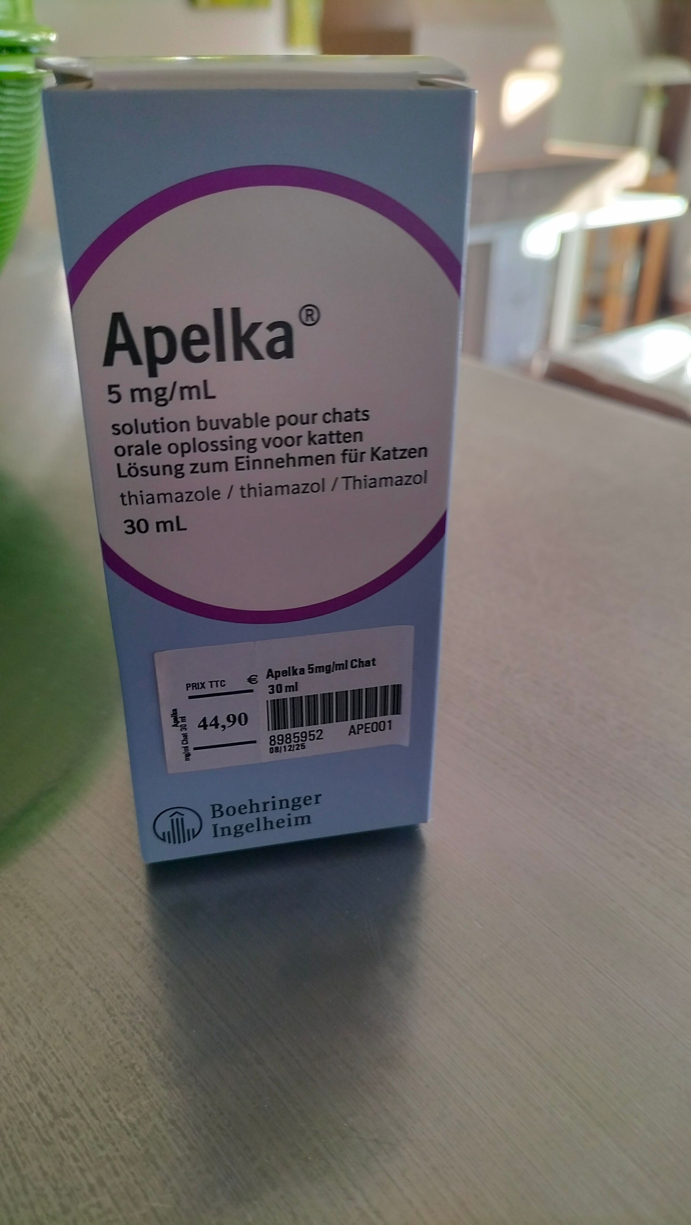Hyperthyroïdie Chat - Flacon APELKA neuf