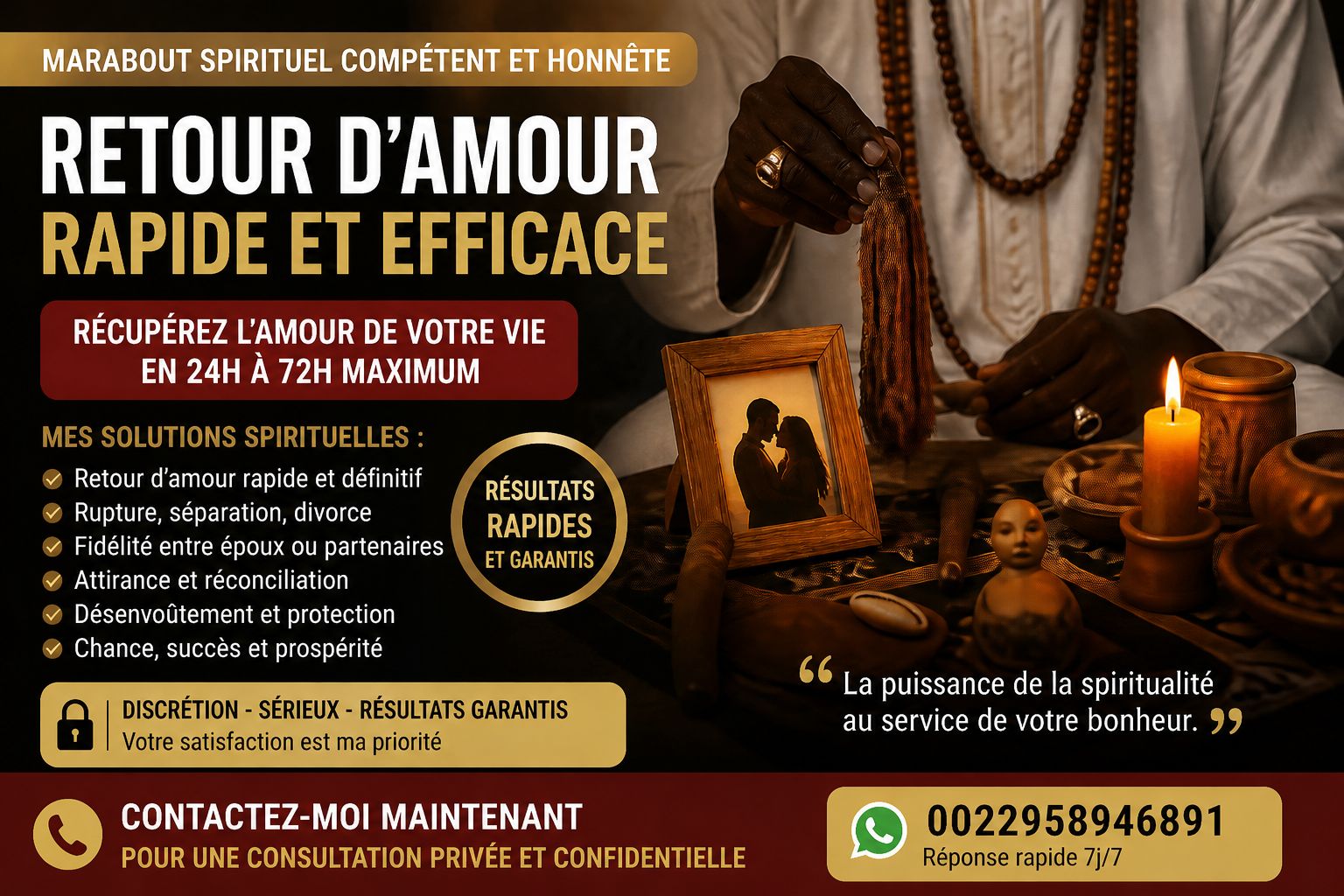 Retour affectif rapide et efficace, rituel puissant qui fonctionne