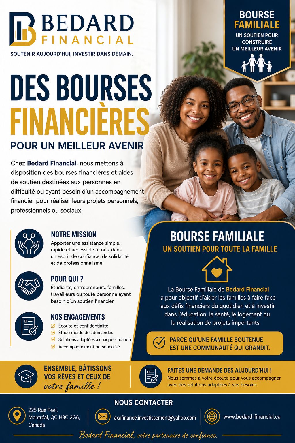 BÉNÉFICIEZ D LA BOURSE FAMILIALE "axafinance.investissement@yahoo.com"