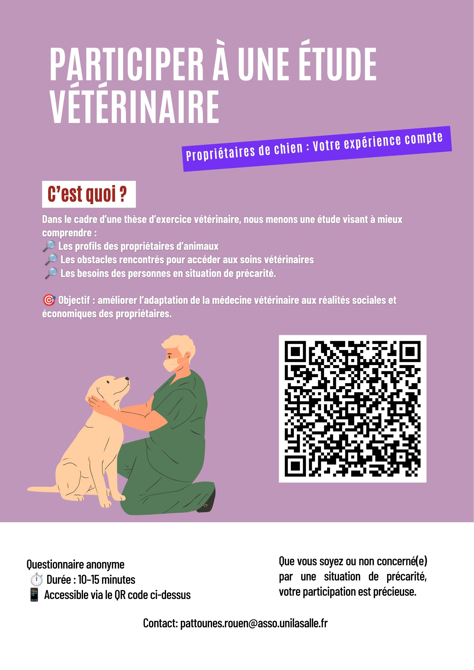 Etude sur l'adaptation vétérinaire au réalités socio-économiques